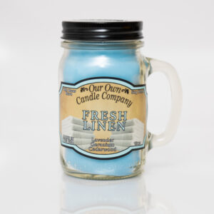 FRESH LINEN LARGE MASON JAR